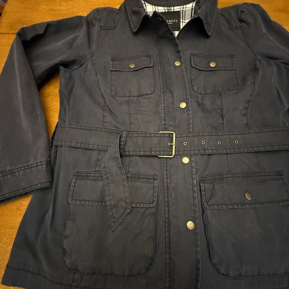 Talbots Navy Canvas Jacket 1X - Picture 4 of 7